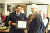  Randy Schonauer, a firefighter with Clarendon Miller, was presented with the Fire Services Exemplary Service Medal by Mayor Ron Higgins on Friday for his 20 years of service with the volunteer fire department.