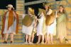 some of the cast of the Land O&#039;Lakes Public School’s production of D.M. Larson&#039;s “The Hysterical History of the Trojan War”