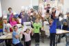 students in Ms. Thayers grade 4/5 class were one of two classes that headed up the Student Vote Program at Harrowsmith PS
