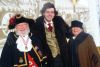 Centre - Sir John A. MacDonald (Paul Dyck) poses with Town Crier Paddy O&#039;Connor and Frontenac Heritage Festival chair and founder Janet Gutowski prior to the festival&#039;s opening on Friday, February 13