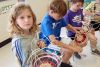 Schoolchildren learn ancient art of basket making at MERA