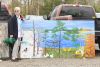 Cathy Owen&#039;s mural is a tribute to the township motto - &quot;4 seasons, more reasons&quot;.