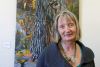 Tree portrait painter Gwen Frankton with &quot;Ash Tree By The River&quot; at MERA   