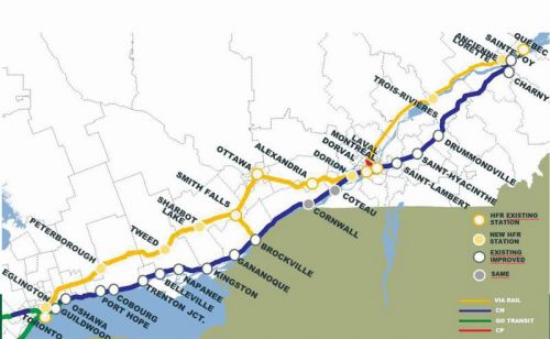 VIA released this map in 2017, showing Sharbot Lake as the location of a train station for the proposed Shining Waters passenger rail line. The line revceived $71 million in federal funding in June of 2019 and no word of its progress has surfaced publicly since then
