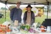 owners of Long Road Ecological Farm, Jonathan Davies and Xiaoeng Shen at the Friday Frontenac Farmers Market in Harrowsmith on August 15