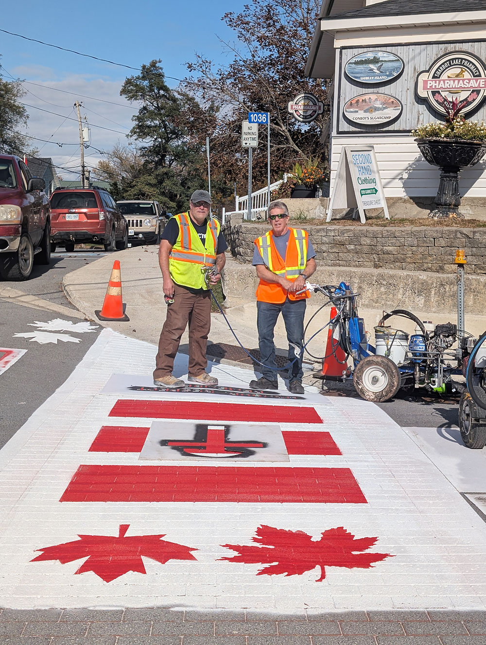Memorial Crosswalk in Sharbot Lake