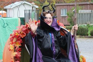 Maleficent was queen of the Festival, bringing up the rear of the parade in a hollowed out pumpkin. Photo/Craig Bakay
