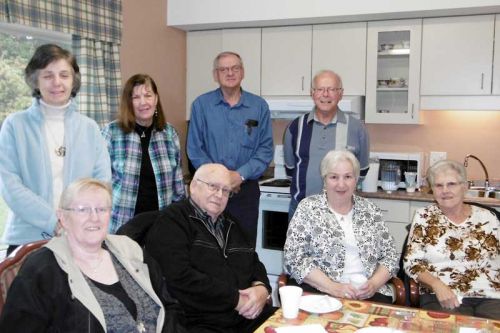 Photo: Back: l-r Sylvia Powers, Marilyn Meeks, Allan Gurnsey, John Purdon. Front: Theresa and William Lowery, Rhonda Noble, Jean Hole 