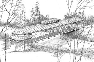 John Duchene's conception of Friends of Arden bridge proposal for Arden Park
