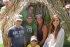 The Delves family inside Cameron&#039;s Bog at the Verona Cattail Festival