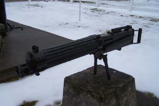 The .303 Vickers in place at the Cenotaph