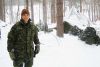 Officer JP Pendergast of the Princess of Wales Own Regiment in Kingston at his group&#039;s Winter Warfare Basics Training camp near Clarendon on February 7