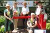 L-r Rosemarie Bowick, Mayor Janet Gutowski, Kim Cucoch, Connie Coyle and Town Crier Paddy O&#039;Connor at the grand opening of the North Frontenac Food Bank located at the rear entrance of 1095 Garrett Street in Sharbot Lake