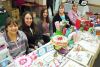 vendors Karen, Abby, Alyssa, Sue and Lisa of Lisa&#039;s Crafts and 2 Sisters in a craft room at the Roberta Struthers sale at the Golden Links Hall in Harrowsmith