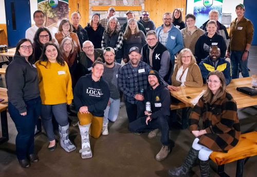 Hardy and happy Frontenac Business Owners enjoyed  local flare at RKY camp on October 20
