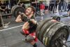 Mat Fraser, doing the clean and jerk. He was a contender for an Olympic berth in weightlifting before injuring his back. He switched to CrossFit and has never looked back