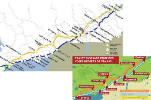 Top - map presented in Frontenac County - Bottom - map presented in Quebec