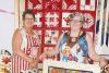 Jan Easton of Quilts of Valour - Canada and quilter Sue Fiddes at the Land O&#039; Lakes Quilters meeting and presentation in Cloyne on May 26