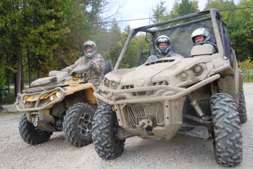 Kevin Clark, Alan Burman and Chris Clark at the 2014 Ompah Fall ATV Run