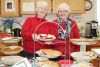 Faye Barr and Lorraine Johnston welcomed visitors to Perth Road for a pie and chili lunch as well as the opportunity to buy a few crafts. Photo/Craig Bakay