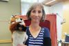 KFPL puppeteer, Brenda Macdonald with fox puppet.