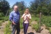 Bob and Sue Clinton in the Haskap patch