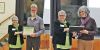 Left, Judy Buehler presenting the &quot;Contribution to the General Environment award to Graham Beck. Photos - Colin Stephenson. Right, Noelle Reeves, is presented with the Environment Award for Contribution to the Tay Watershed, by Judy Buehler, from Friends of the Tay Watershed.