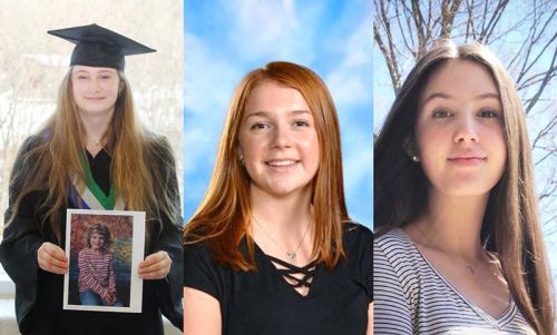 2021 lImestone School Board Student Achievers: Grace Guigue, Granite Ridge Education Centre; Diana Weichenthal, North Addington Education Centre, Anika Putnam, Sydenham High School.