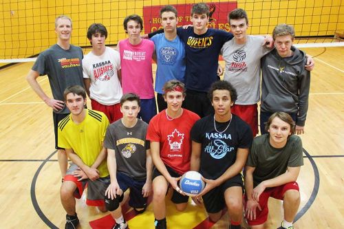The SHS Golden Hawks are hosting the AA OFSAA playoffs this week. Pictured: Ben Callender, Colin Jones, Ethan Lucas, Josh Bell, Jaden Collier, Kealon Giueuette, Dennis Jost, Ben McCrady, Logan Anderson, Cole Pond, Aiden Foster, coach Bryan English. Absent: Aaron Pero, Adam Mull, manager Joceyln Farmer. Photo/Craig Bakay