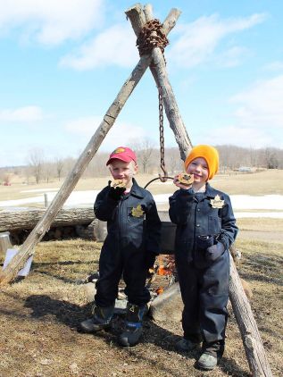 Max and Garrett are poised to become the next generation of Conboy maple syrup producers. Photo/Craig Bakay