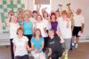 Front l-r Sheila Kittle, Kara Symbolic and Carolyn Jarvis with seniors’ fitness class participants at the Snow Road Community Hall