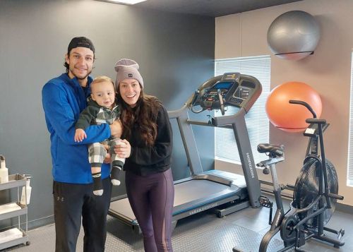 Dr. Micth Brosser, Sylvie Minaigre and their son Beau