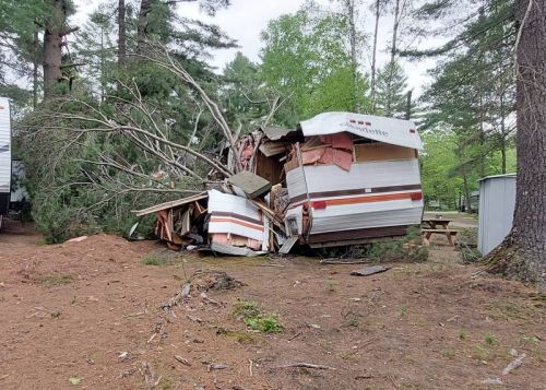 Wind Damage in Sherwoord Park Campground, Cloyne.