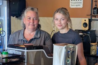 Owner Olivia BEnce (left) and Barb Mcpherson (right)