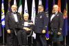 L-r: Paul Charbonneau, Honorary Lieutenant General Richard Rohmer, Todd Fisher and David Gemmill