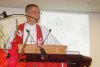 Rev. Judith M. Evenden presides over the special service of closure and commemoration at the Cloyne United Church on September 15.