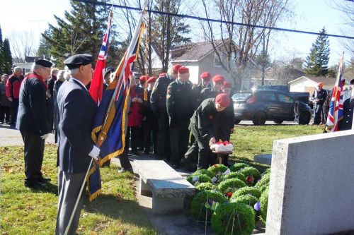 members of the 640 Cadets of Cloyne laid their poppies following the Remembrance Day service held in Flinton on November 8.