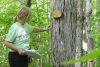 Rena Upitis with a Butternut tree