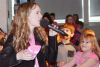 Country/country-rock rising sensation Abby Stewart was a big hit with Granite Ridge Education Centre students last week, especially when she ventured into the crowd to distribute pink T-Shirts. Photo/Craig Bakay