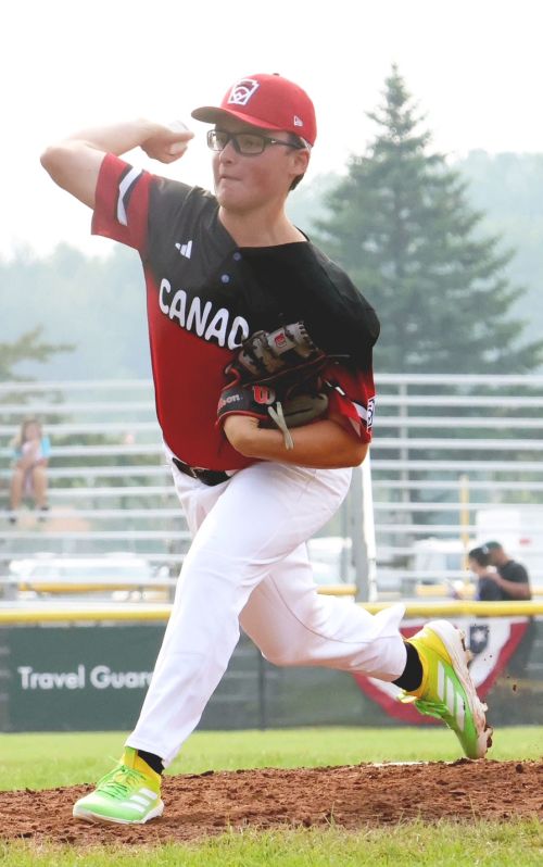 Everett Walton pitched the opening game of the Junior League World Series on Monday