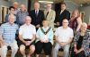 Central Frontenac Seniors of the Year: Front row: Ken Fisher (Oso), Gord Brown (Kennebec), Mayor Frances Smith, Dave Willis (Olden), Heather Fox (Hinchinbrooke). Back row: Coun. Cindy Kelsey, Dep. Mayor Victor Heese, Coun. Elwin Burke, Coun. Tom Dewey, Coun. Bill MacDonald, Coun. Brent Cameron, Coun. Vicki Gowdy. Photo/Craig Bakay