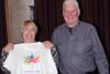 Mayor Frances Smith and Bill Bowick with Canada150 T-shirt