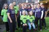 students and volunteers of New Leaf Link and the Iron Maidens with their fearless leader Marilyn Picard at the AMHO U Fitness gym in Sydenham