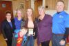 L-r, CCS reps Debbie Drawbridge, April McCann, Barb Revelle and Doug Kane presented Lesley Merrigan (centre with her son Braidey) with the CCS&#039;s Impact in Community Leadership award