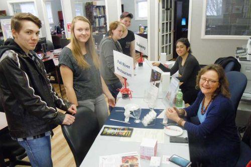 job seekers and employers meet at the St. Lawrence College Employment Services Seasonal Job Fair on April 7 in Sharbot Lake