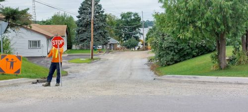 Controversial construction has begun on Mathew Street in Sharbot Lake.