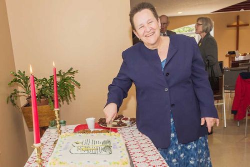 Rev. D'thea Webster and the congregation opened a new chapter both for her ministry and those assembled.