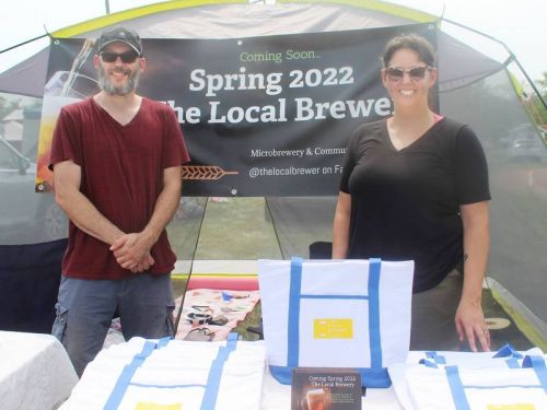 Stephen Trussell and Jen Goodfellow are well on their way to bringing a microbrewery to Parham called The Local Brewery and they hope to have beer sales by Christmas. Photo/Craig Bakay