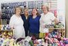 Sisters Edith Sagriff and Dianne Lynch of All Dyed Up joined Heather Woodward and Darlene Slack at Ewe Can Knit in Verona Saturday for a “Mini Fibre Festival.” Photo/Craig Bakay