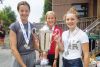 Winners in the female ages 14-15 category, l-r Ella Kuvas of Milton (3rd), Erika Rankin of Pontypool (1st) and Sara Borrens of Ottawa (2nd)